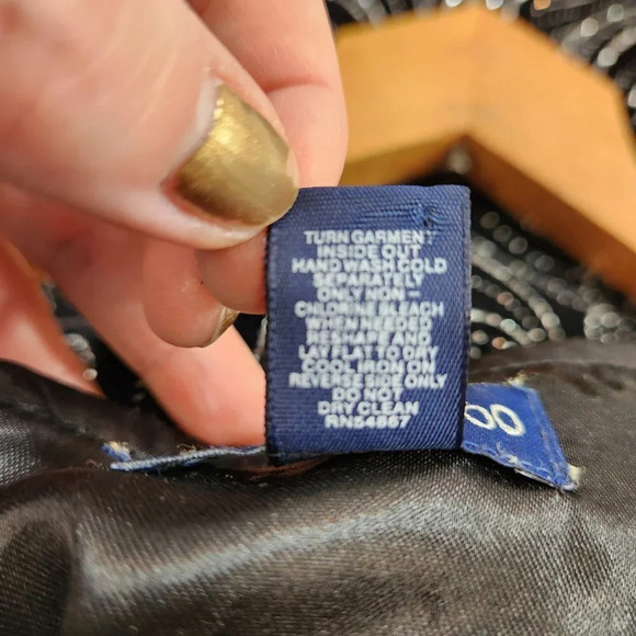 Limited Too  Y2K Black Sparkle Girls Long Dress - Picture 10 of 11